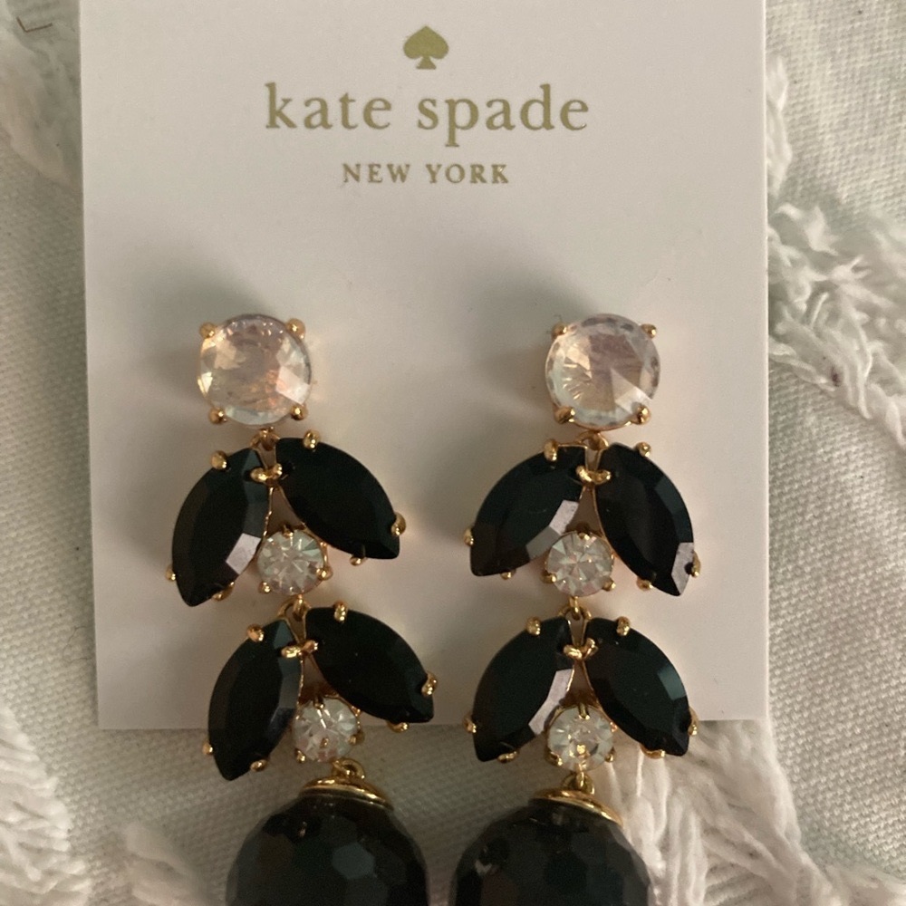 Kate Spade Black and Gold Earrings
